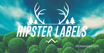 Hipster Labels Titles template preview