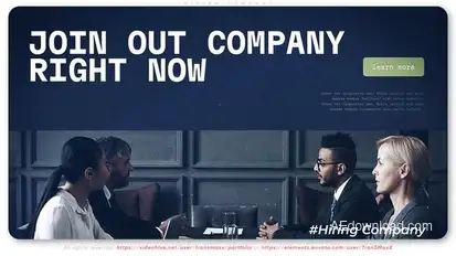 Hiring Company Video Displays template preview