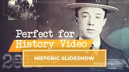 Historic Slideshow Video Displays template preview