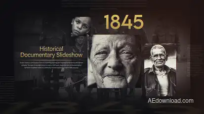 Historical Documentary Slideshow Video Displays template preview