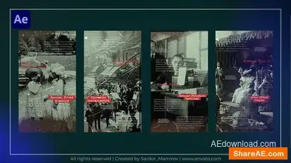 Historical Instagram Story Openers template preview