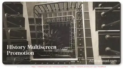 Historical Multi Presentation Video Displays template preview