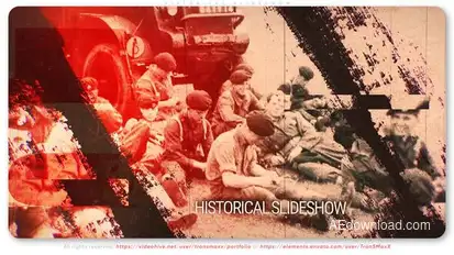 Historical Slideshow Video Displays template preview