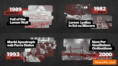 Historical Slideshow Video Template Openers template preview