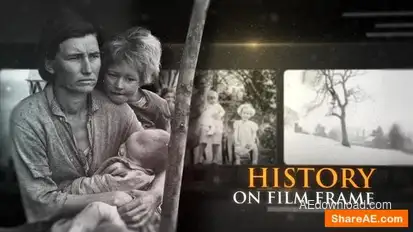 History on Film Frame Openers template preview