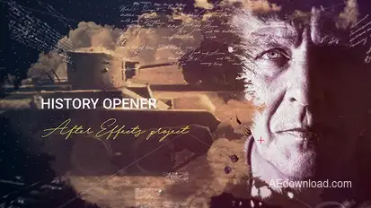 History Opener  | After Effects Template Openers template preview