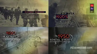 History Opener V2 Video Displays template preview