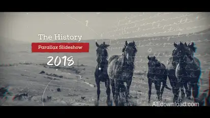 History Parallax Slideshow Video Displays template preview