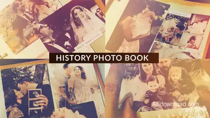 History Photo Book Video Displays template preview