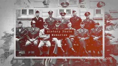 History Photo Memories / Retro Chronicle Slideshow / World War Opener / Significant Events of Past Openers template preview