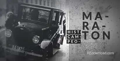 History Slide 2 Video Displays template preview