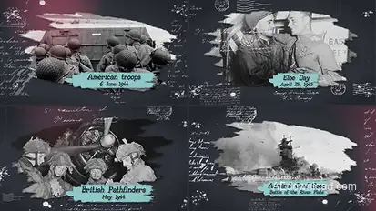 History Slideshow Video Displays template preview