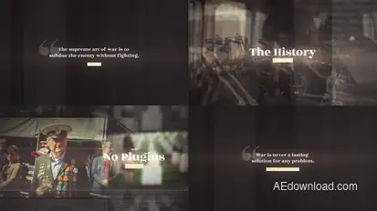 History Slideshow Video Displays template preview