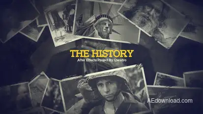 History Slideshow Video Displays template preview