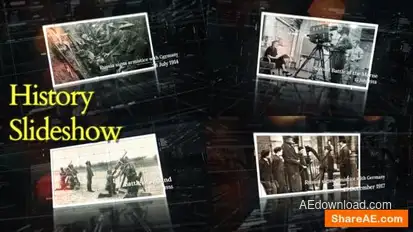 History Slideshow Openers template preview