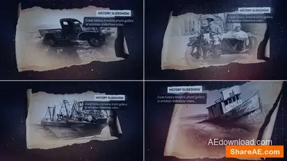 History Slideshow Openers template preview