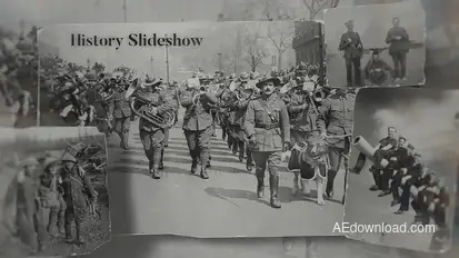 History Slideshow Openers template preview