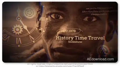 History Time Travel Slideshow Openers template preview