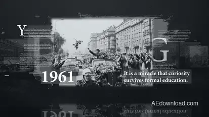 History Timeline Video Displays template preview