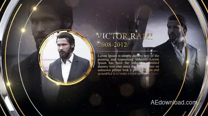 History Timeline Video Displays template preview