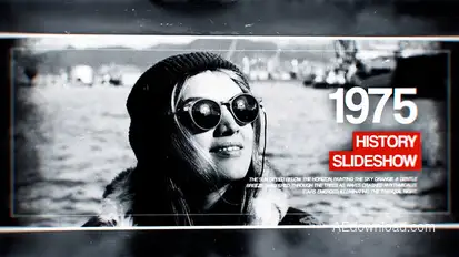 History Timeline Video Displays template preview