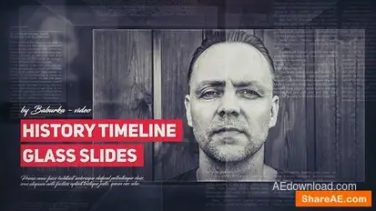 History Timeline // Glass Slides Openers template preview