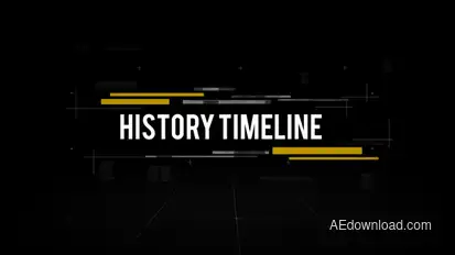 History Timeline Presentation Video Displays template preview