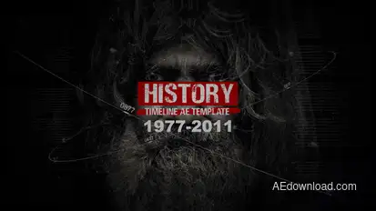 History Timeline Slideshow Video Displays template preview