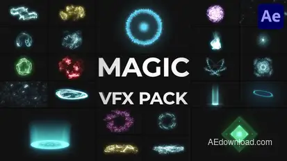 Holiday Magic VFX Pack for After Effects Elements template preview
