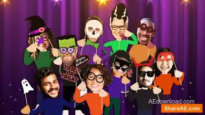 Videohive Holiday Photo Booth Openers template preview