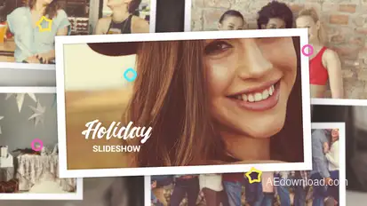 Holiday Photo Slideshow Video Displays template preview