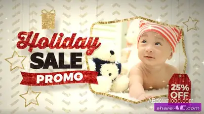 Videohive Holiday Sale Promo Video Displays template preview
