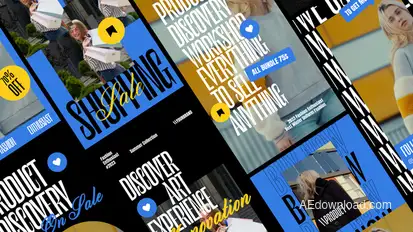 Holiday Sale Video Stories Display After Effect Template broadcast-packages template preview