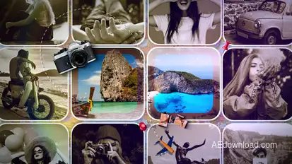 Holiday Slideshow Video Displays template preview