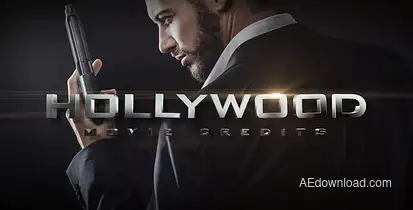 Hollywood Movie Credits Titles template preview