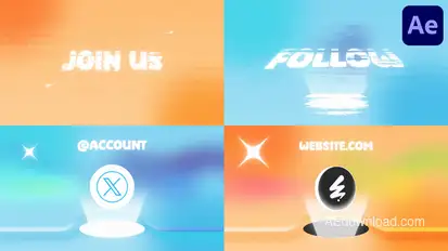 Hologram Creative Logo for After Effects Logo Stings template preview