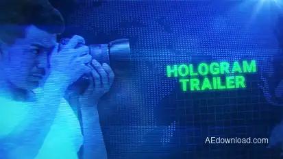 Hologram Trailer Openers template preview