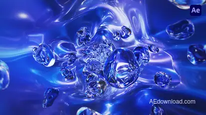 Holographic Logo Intro Logo Stings template preview