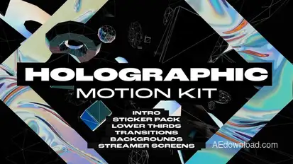 Holographic Motion Kit broadcast-packages template preview