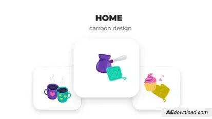 Home - Cartoon Design Elements template preview