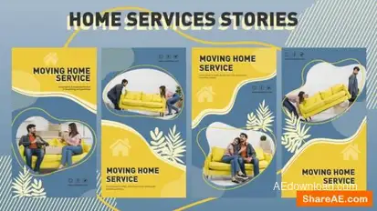 Home Services Stories Openers template preview