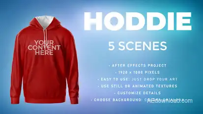 Hoodie Mockup Template - 5 Scenes - Animated Mockup PRO Product Promo template preview