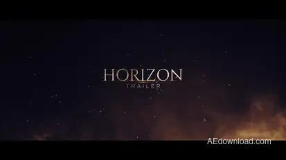 Horizon Trailer Titles template preview