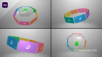 Horizontal Carousel Slideshow Openers template preview