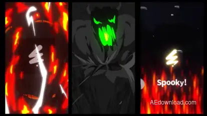 Horror Monster Logo Opener for After Effects Logo Stings template preview