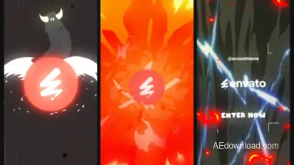 Horror Monster Logo Opener for After Effects Logo Stings template preview