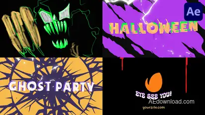 Horror Monster Logo Opener for After Effects Logo Stings template preview