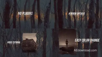 Horror Opener Titles Openers template preview