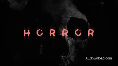 Horror Title Titles template preview