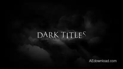 Dark Titles Titles template preview